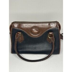 Vintage Dooney & Bourke Pebble Leather Satchel Crossbody Bag All Weather Leather